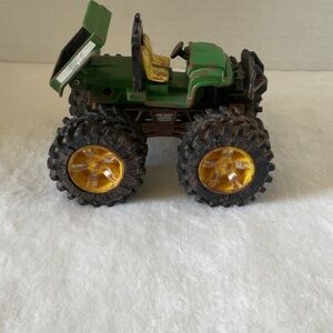 John Deere Green and Yellow muddy Monster Truck Toy